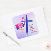 信仰を恐れより背を高くする引用文 スクエアシール (封筒)