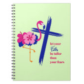 信仰を恐れより背を高くする引用文 ノートブック (正面)