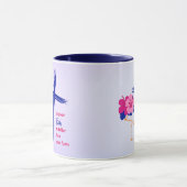 信仰を恐れより背を高くする引用文 マグカップ (中央)