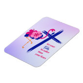 信仰を恐れより背を高くする引用文 マグネット (左側)