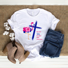 信仰を恐れより背を高くする引用文 Tシャツ