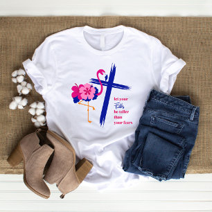 信仰を恐れより背を高くする引用文 Tシャツ