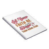 信仰を恐怖より大きくしなさい ノートブック (右側)