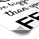 信仰を恐怖より大きくしなさい ポスター (角)