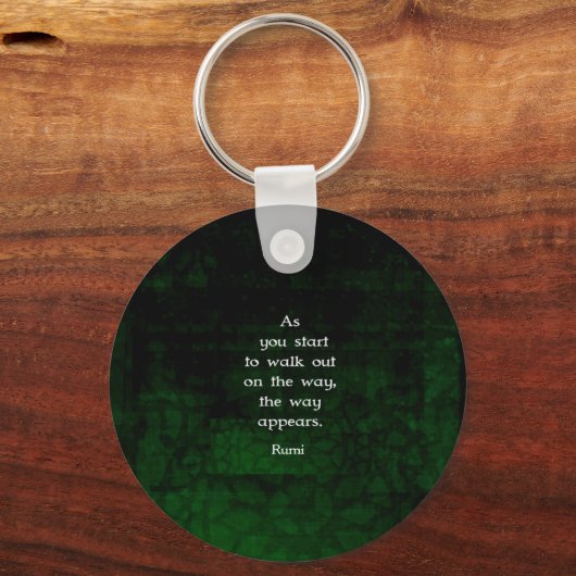 信仰を感動的持つ瑠美引用文 キーホルダー (正面)