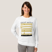 信仰を持って聖書的な女性の Tシャツ (正面フル)