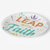 信仰を持って飛躍する ペーパープレート (アングル)