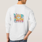 信仰を持って飛躍する Tシャツ (裏面)