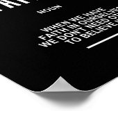 信仰を持つ感動的引用文 ポスター (角)