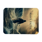 信仰を持つ – イエスキリスト引用文キリスト教 マグネット (横)