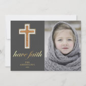 信仰を持つ 宗教十字型クリスマスフォト| Religious Cross Christmas Pho シーズンカード (正面)