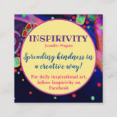 「信仰を持つ」親切カード スクエア名刺 (裏面)