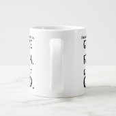 信仰を救通して恵みによってブラックエペソ2:8 ジャンボコーヒーマグカップ (裏面)