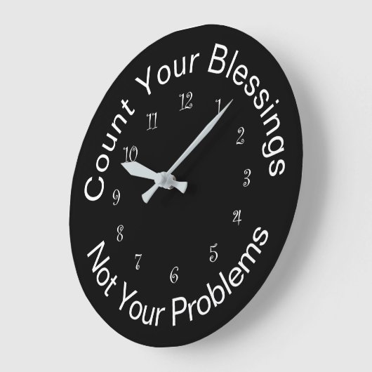 信仰を数感動的える ラージ壁時計 (傾斜)