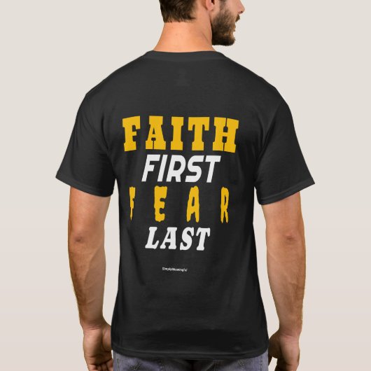 ✨信仰を最初に、恐怖を最後に Tシャツ (裏面)