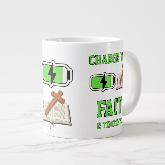 信仰を罪に問う ジャンボコーヒーマグカップ (正面右)