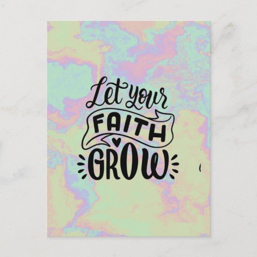 信仰を育てる ポストカード (正面)