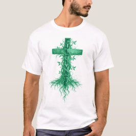 信仰を育む - キリストの十字架 Tシャツ