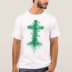信仰を育む - キリストの十字架 Tシャツ