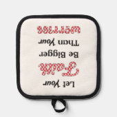 信仰を許す – 赤を祈る 鍋敷き (正面)