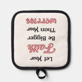 信仰を許す – 赤を祈る 鍋敷き