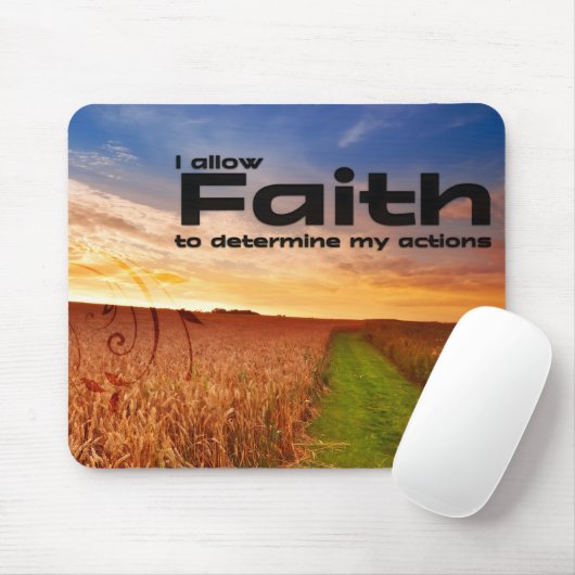 「信仰を認める」モチベーション確認 マウスパッド (マウス)