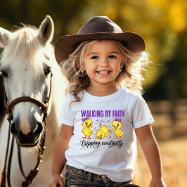 信仰を貫くアヒル幼児Tシャツ トドラーTシャツ