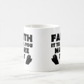 信仰を貫くクリスチャンの名言 コーヒーマグカップ (中央)