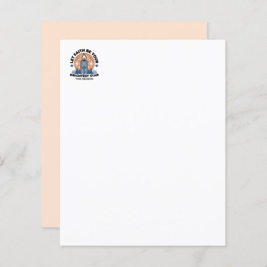 信仰を輝かせよう：冬のテーマ (正面/裏面)