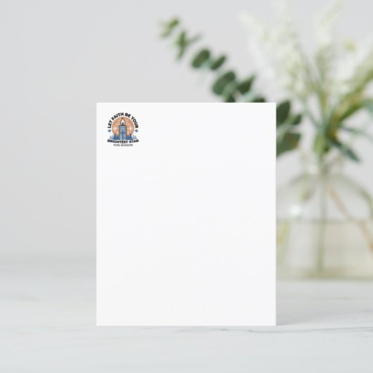 信仰を輝かせよう：冬のテーマ (スタンド正面)