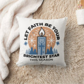 信仰を輝かせよう：冬のテーマ クッション (ブランケット)