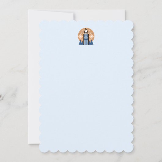 信仰を輝かせよう：冬のテーマ サンキューカード (裏面)