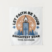 信仰を輝かせよう：冬のテーマ タペストリー (正面)