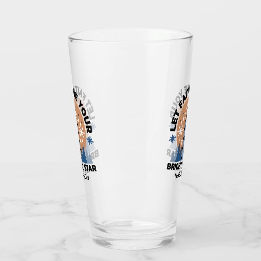 信仰を輝かせよう：冬のテーマ タンブラーグラス (左)