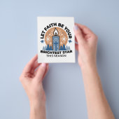 信仰を輝かせよう:冬のテーマ チラシ (手)