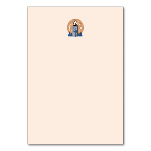 信仰を輝かせよう：冬のテーマ テーブルナンバー (裏面)