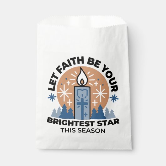 信仰を輝かせよう：冬のテーマ フェイバーバッグ (正面)