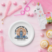 信仰を輝かせよう：冬のテーマ ペーパープレート (パーティー)