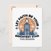 信仰を輝かせよう：冬のテーマ ポストカード (正面/裏面)