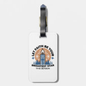 信仰を輝かせよう：冬のテーマ ラゲッジタグ (裏面縦)