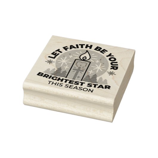 信仰を輝かせよう：冬のテーマ ラバースタンプ (スタンプ)