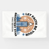 信仰を輝かせよう：冬のテーマ 横断幕 (横)