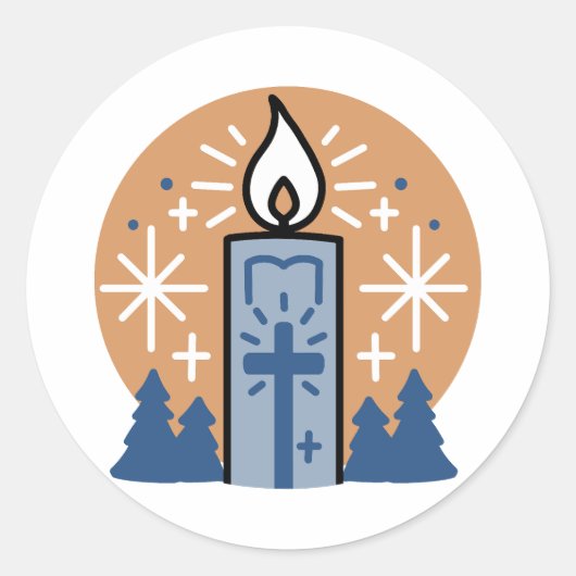 信仰を輝かせる ラウンドシール (正面)