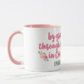 信仰を通して//聖書の聖句を通して、恵みだけで マグカップ (左)