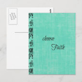 信仰を選択感動的 ポストカード (正面/裏面)