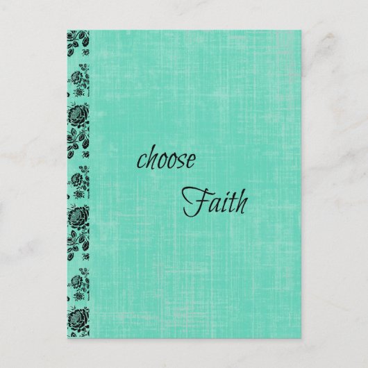信仰を選択感動的 ポストカード (正面)