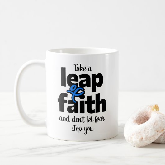 信仰を飛躍させストップよ コーヒーマグカップ (ドーナツ)