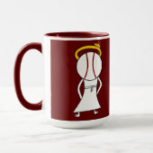 信仰を飲みなさい。Sの点のように振る舞うマグ マグカップ (左)