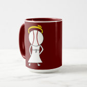 信仰を飲みなさい。Sの点のように振る舞うマグ マグカップ (正面左)