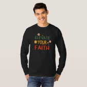 信仰を高めるクリスチャン信者 Tシャツ (正面フル)